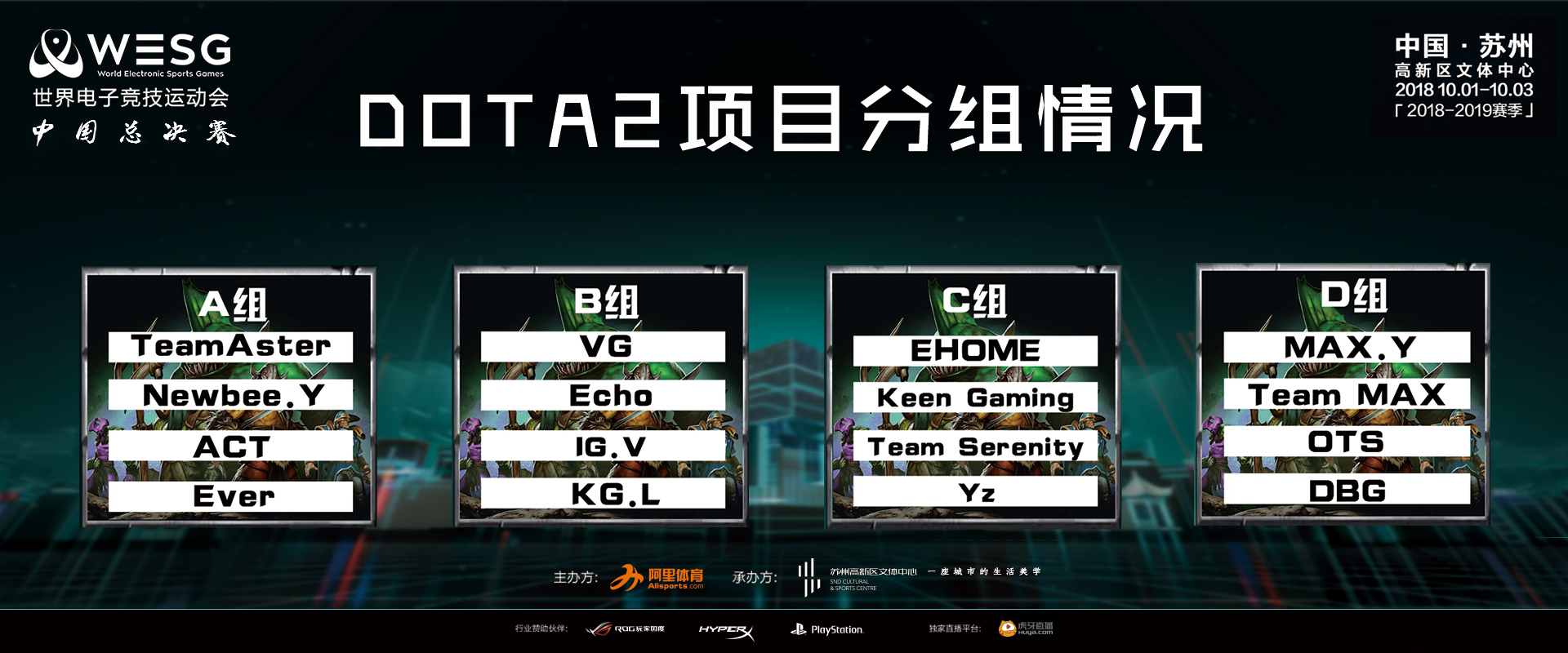 B神新队线下首秀wesg中国总决赛dota2分组及赛程一览